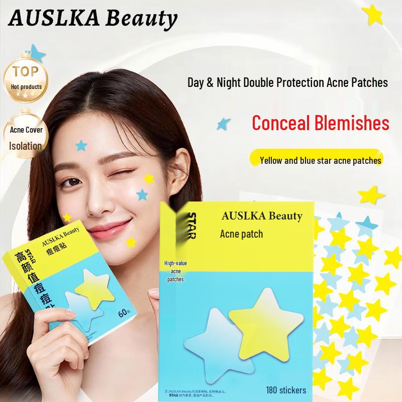 

AUSLKA Beauty Yellow-Blue Star Pimple Patches