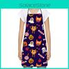 Halloween Pumpkin Ghost Waterproof Apron For Men Women And Teens With Polyester Material