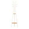 NITORI Shelf-Attached Pole Hanger SR02 44.5 X 44.5 X 181 Cm Light Brown White