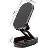 Foldable Metal Car Phone Holder, 720° Rotatable Strong Magnetic Flip Holder, Magnetic Phone Holder, Universal Dashboard Car Holder
