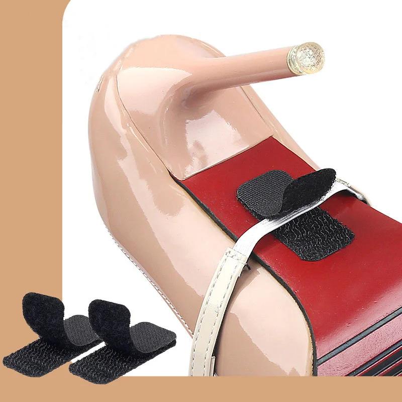 1 Par de Correas Antideslizantes de Moda para Cordones de Zapatos de Mujer Banda Elástica para Tacones Altos Sujeción Hebillas Metálicas Accesorios de Reemplazo para Cordones