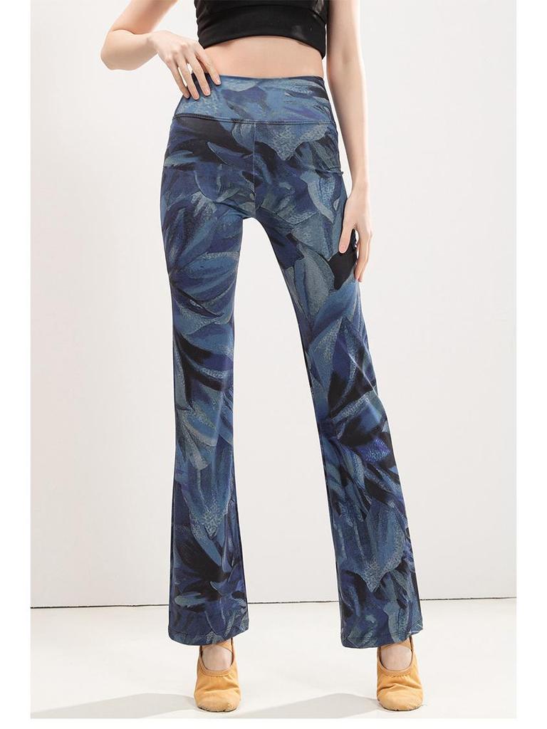 Leopard Print High-Waist Yoga Pants: Slimming, Hip-Lift, Straight-Leg Fitness Wear