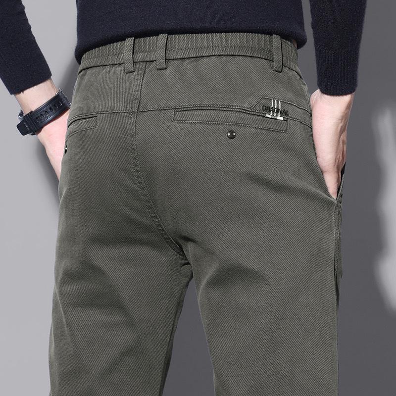 Men's Spring Korean Slim Straight Casual Elastic Pants
