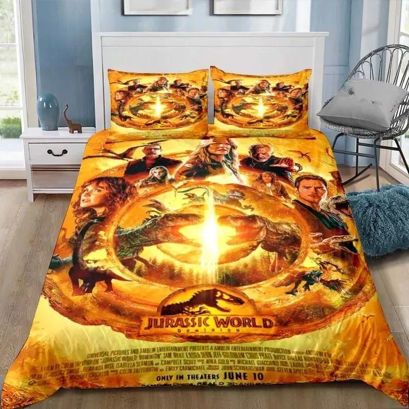 

Динозавр Парк Юрського періоду 3D Друк Постільна білизна Односпальний Двоспальний Повний Королівський Розмір Комплект для ліжка Дорослий Дитячий Спальня Постільна білизна Подарунок 150X200cm-3pcs
