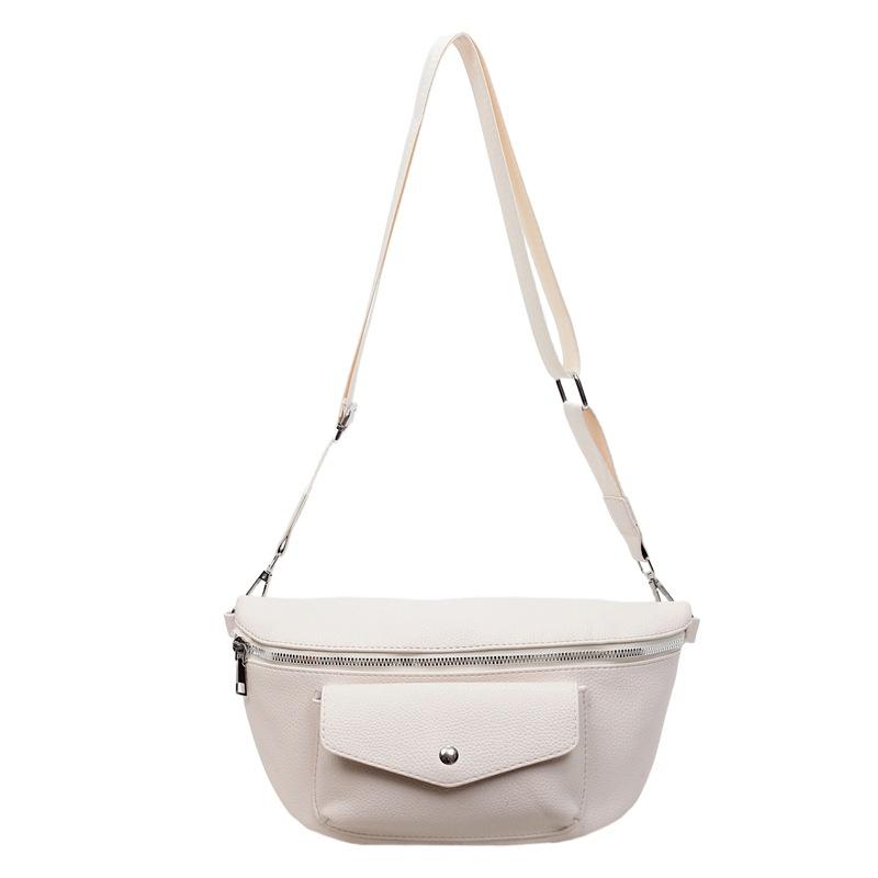 Trendy women's chest bag large capacity leisure sports crossbody shoulder bag women's breast bag urban simple style