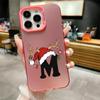 Creative Christmas M design phone case suitable for iPhone 17 16 15 14 13 12 11 Pro/Max/Plus anti drop and shockproof back cover