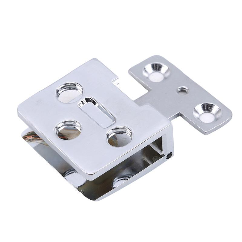 Glass Door Hinge Clamps Stainless Steel Wine Cabinet Bread Cabinet Cupboard Cabinet Gate Clip Door Hinges for 5-9mm