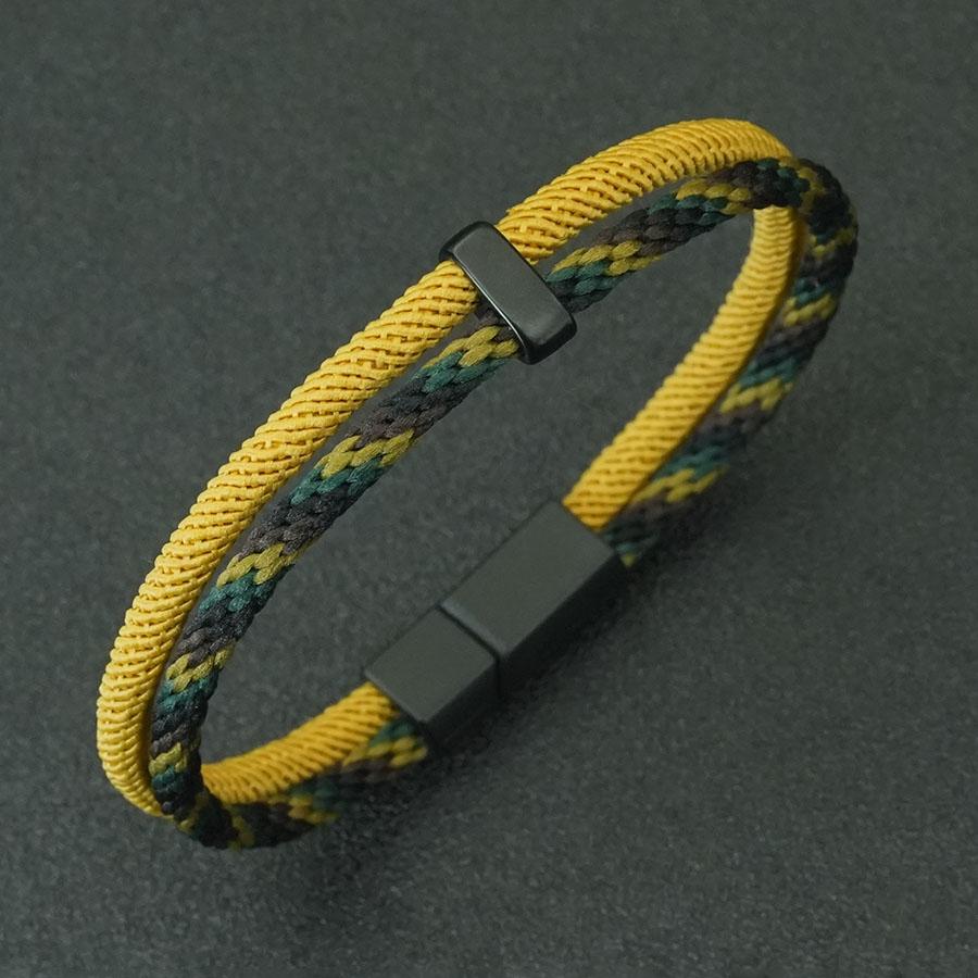Men Bohemian String Bracelet 8 Color Options Selected High Quality Handmade Braided Ethnic Rope Sports Sweat Absorbent Braslet