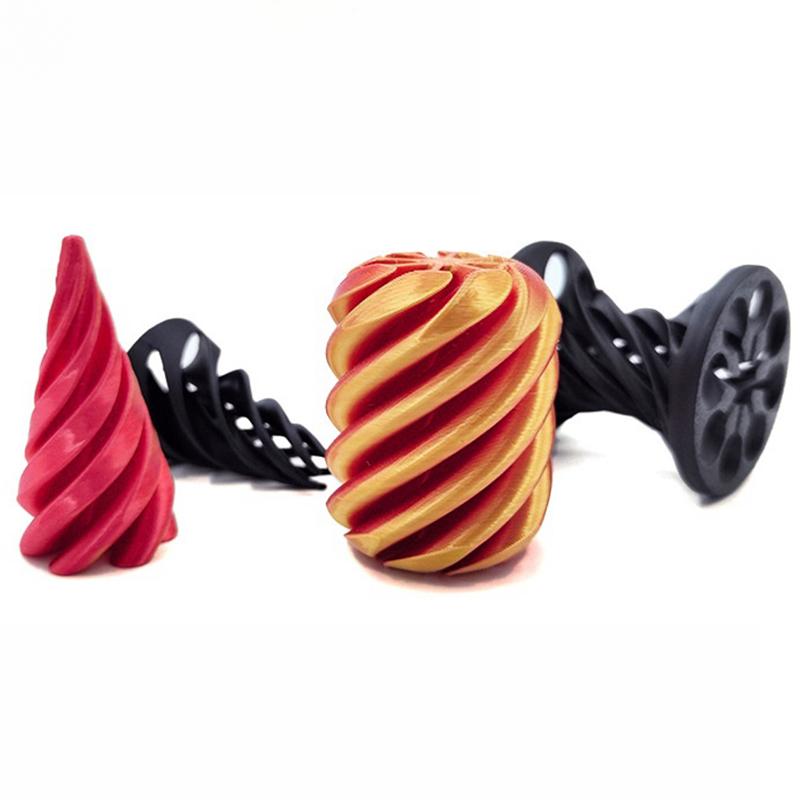 3D Spiral Cone Decompression Spiral Push Music Pyramid Fidget Toy Mini Vortex Line Illusion Desktop Ornament Adult Toy