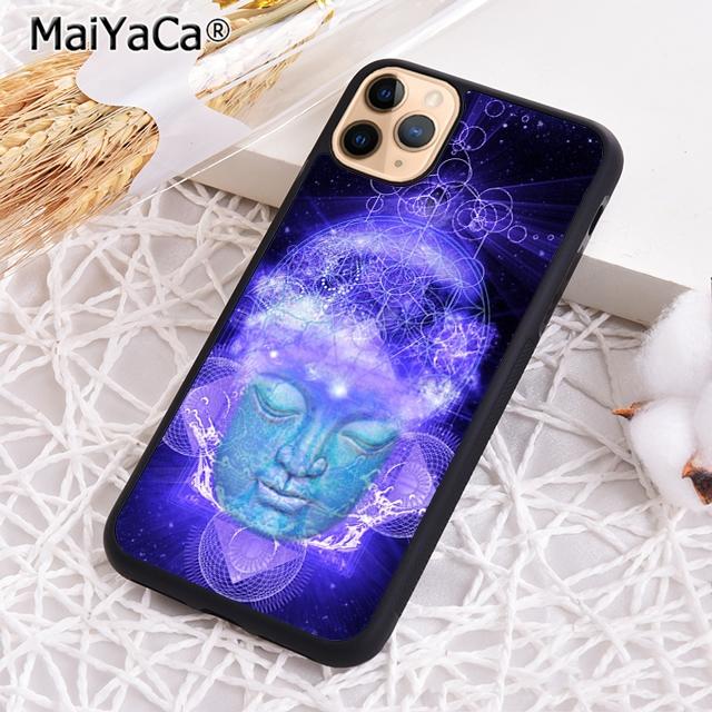 Neon Psychedelic Trippy Buddha Art Phone Case For iPhone 17 Air 16 Pro Max 15 14 Plus 12 13 Shell Cover Coque