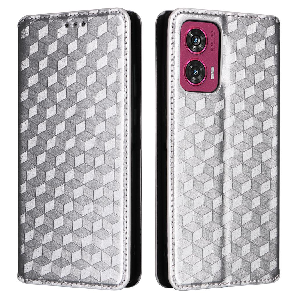 For Motorola Edge 50 Fusion 5G Wallet Case Magnetic Closing Phone Leather Cover