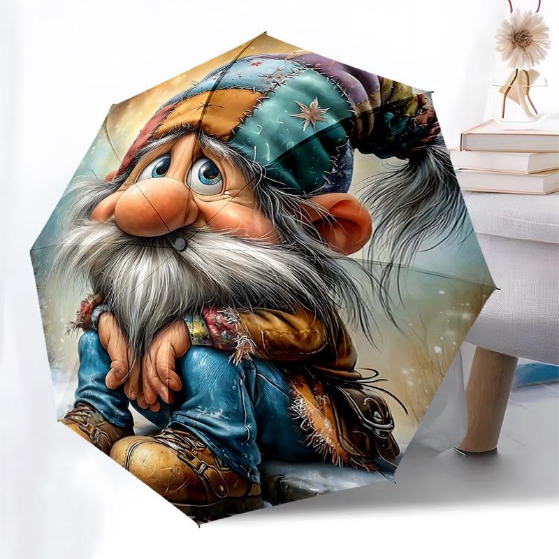 

1pc Autumn Leaves Festival Gift: Automatic Opening/Closing Umbrella with Quilted Hat Design, Perfect for Fans, Travelers, Daily Use!V104