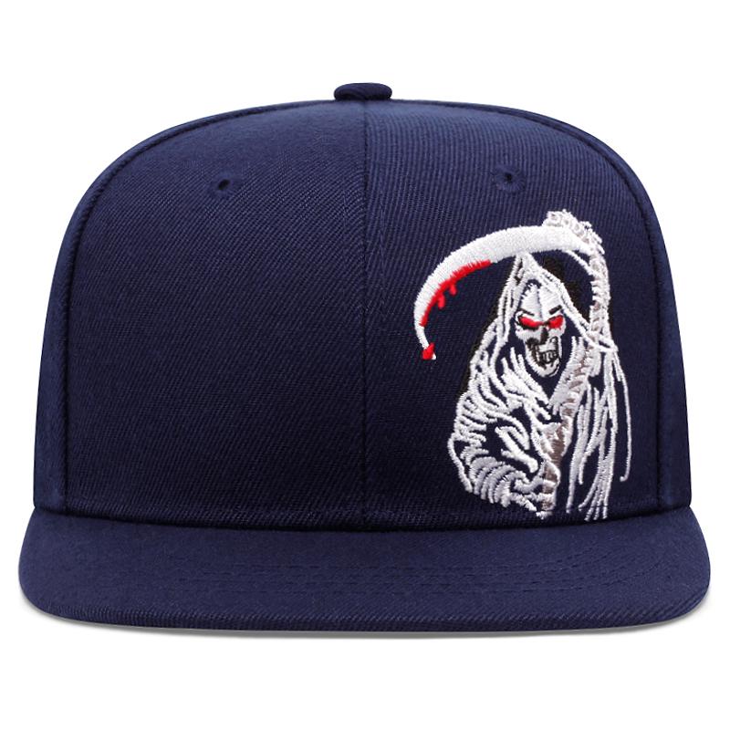 New Men's Fashion DEATH SCYTHE Hip Hop Hat Outdoor Sports Duck Tongue Hat Embroidered  Women's Baseball Sun Hat