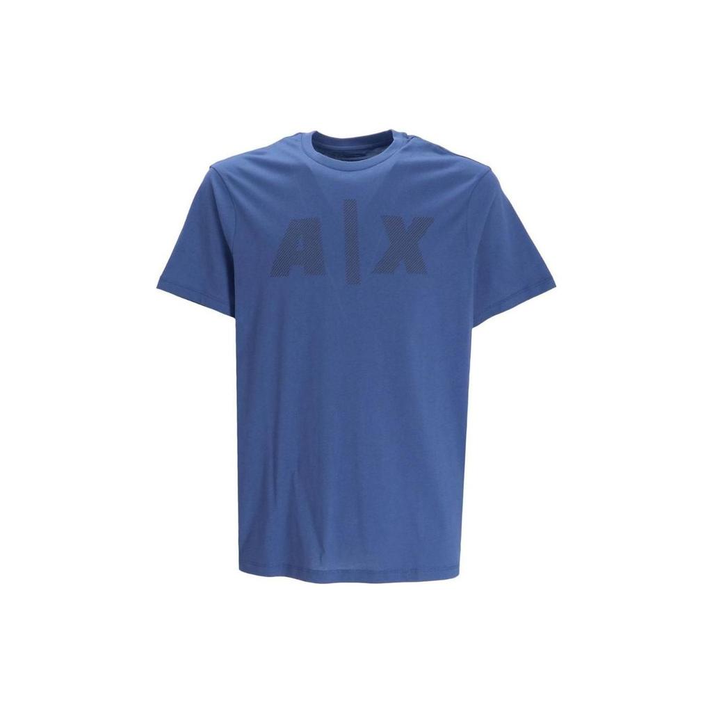 Armani Exchange Pull à col rond imprimé logo lettre SS23 Manches courtes T-shirt Hauts pour homme Bleu-Vert 3RZTFF-ZJH4Z-15CK