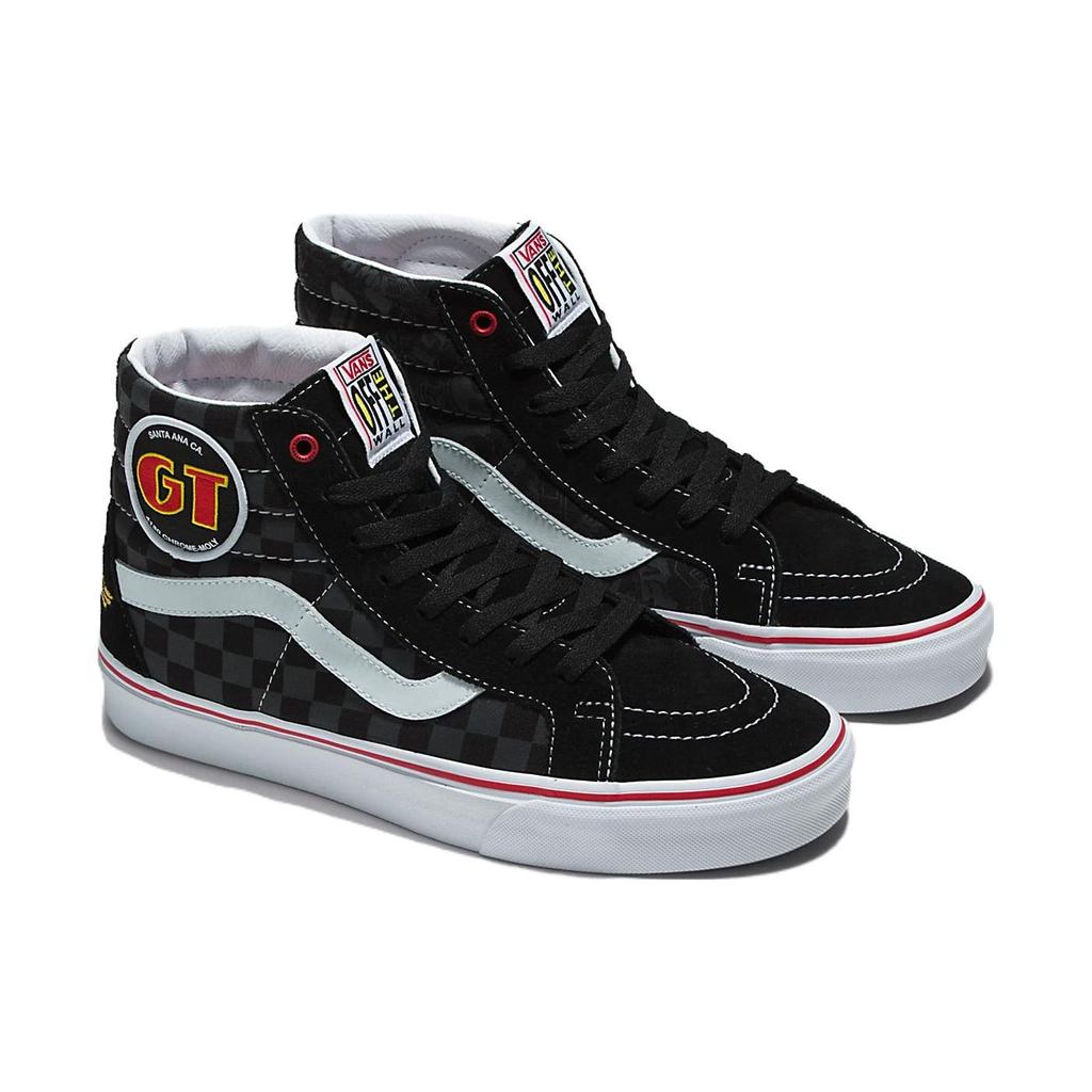 Vans Our Legends X  Sk8 Lightweight Durable Non-Slip High-Top Skate Shoes Unisex Sneakers Black White Red VN0A4U3DY09