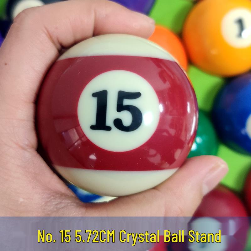 Standard American Billiard 16-Ball Set: Black 8 & 9-Ball with Large Numbers