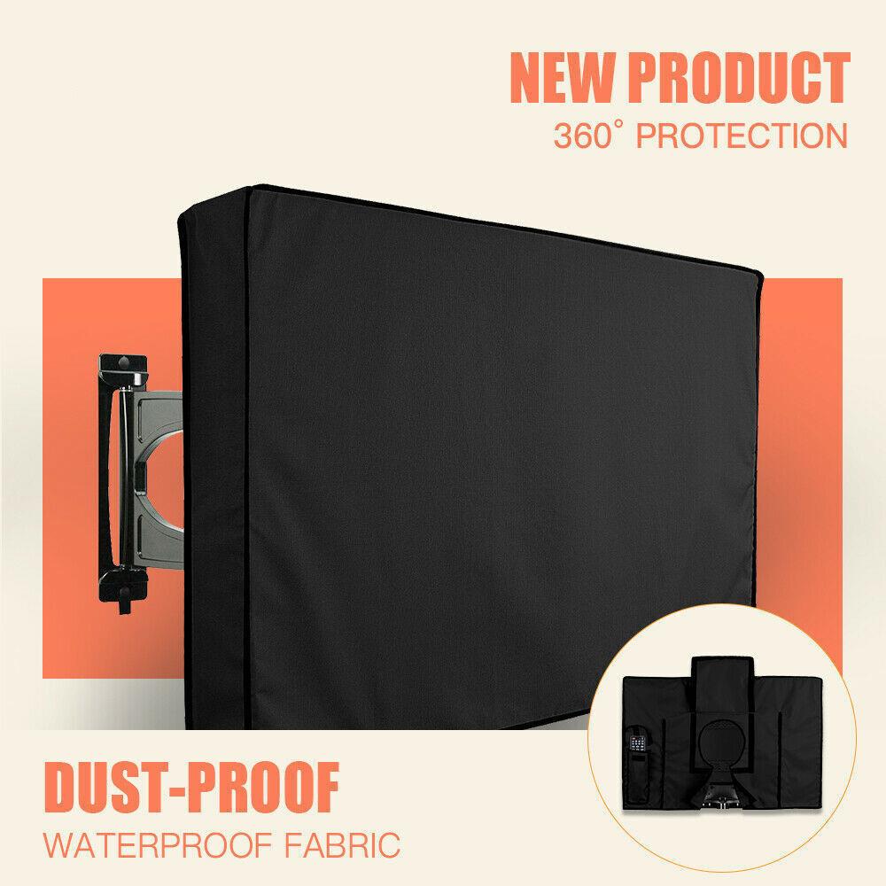 30-58 Inch Dustproof Waterproof TV Cover Outdoor Patio Flat Television Protector Oxford Cloth Coated Outdoor Dustproof