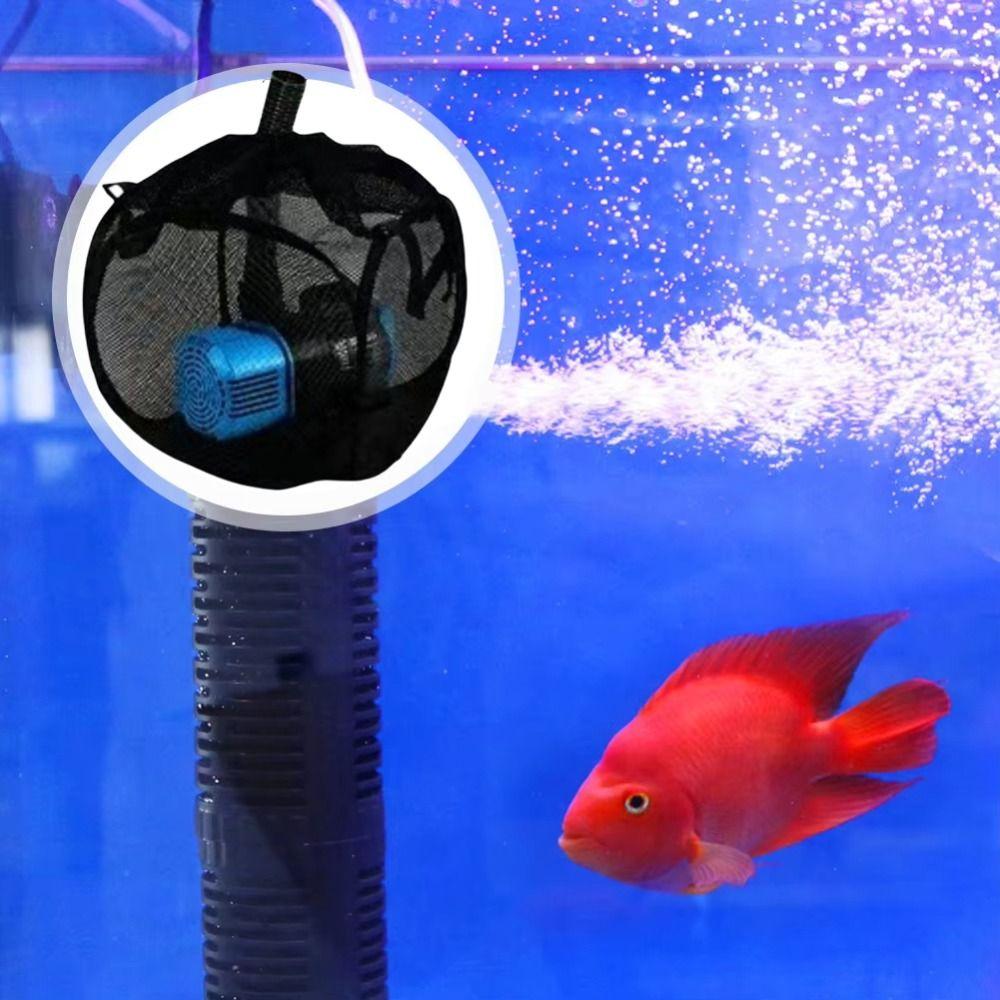 Drawstring Pump Filter Bag Anti-Block Pond Filter Net Barrier Filter Mesh Aquatic Pond