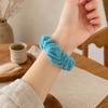Women Hair Tie, Durable Wool Material Hair Rope, Pure Color Knitted Hair Band, Versatile Ponytail Holder Hair Accessory