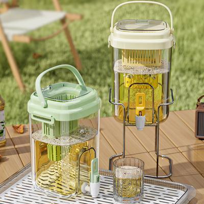 Water Dispenser with Faucet BPA-Free Summer Juice Jug for Fridge 5L Leakproof Iced Tea & Fruit Infuser Pitcher Large Capacity