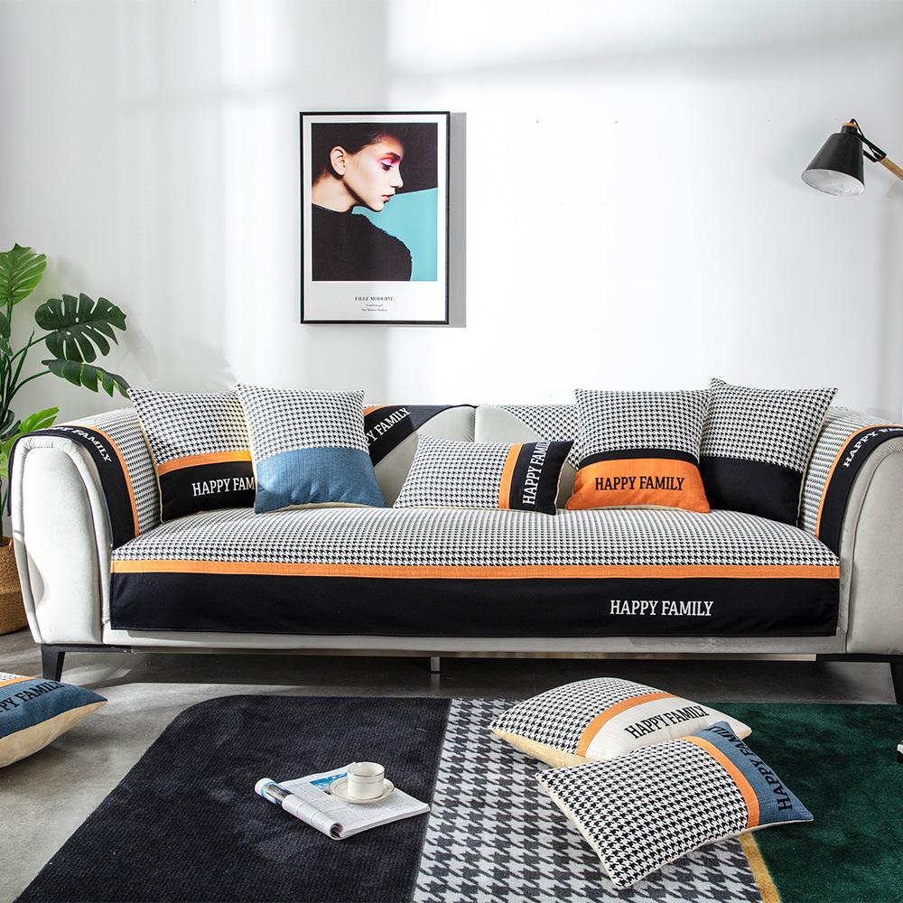 

Утолщенные подушки для дивана, противоскользящие чехлы для диванов, подходят для украшения гостиной, дышащие чехлы для диванных полотенец, защитные чехлы для мебели 70x70cm 1pcs