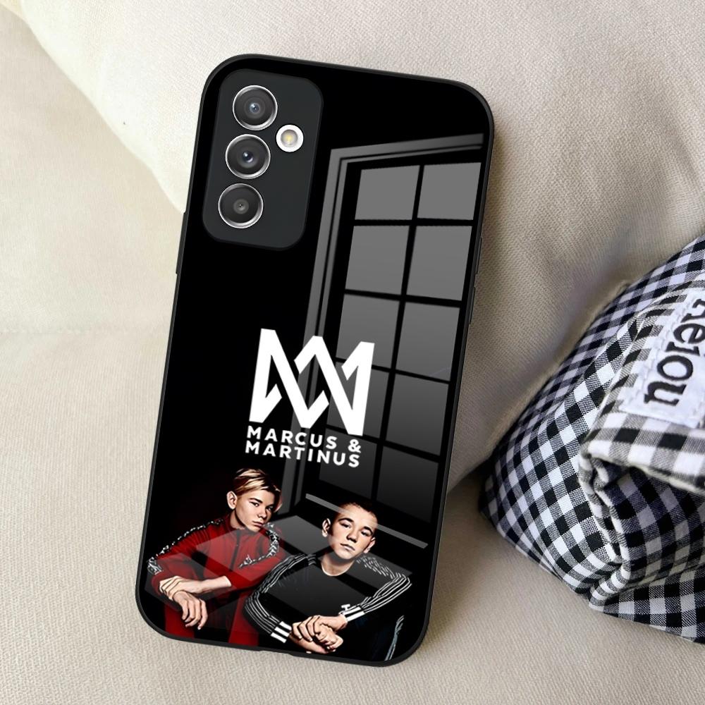 M-Marcus And Martinus Music Phone Case For Samsung S24 Ultra S23 S22 S20 Fe S21 Plus Galaxy A54 A34 A24 A53 Glass Cover
