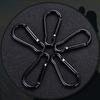 5pcs 3.6*46mm Spring Snap Clip Aluminium Alloy Water Bottle Hooks Climbing Keychain  Outdoor Tool