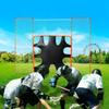 3-IN-1 Lacrosse Goal with Backstop and Target, 12' X 9' Lacrosse Net, Steel Frame Backyard Lacrosse Rebounder Equipment, Quick & Easy Setup Training
