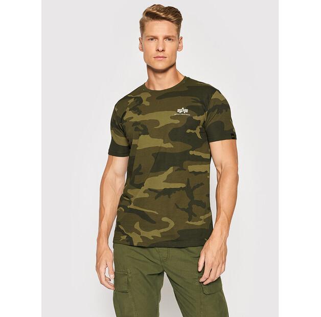 Футболка Alpha Industries Basic T Small Logo Camo EU 3XL
