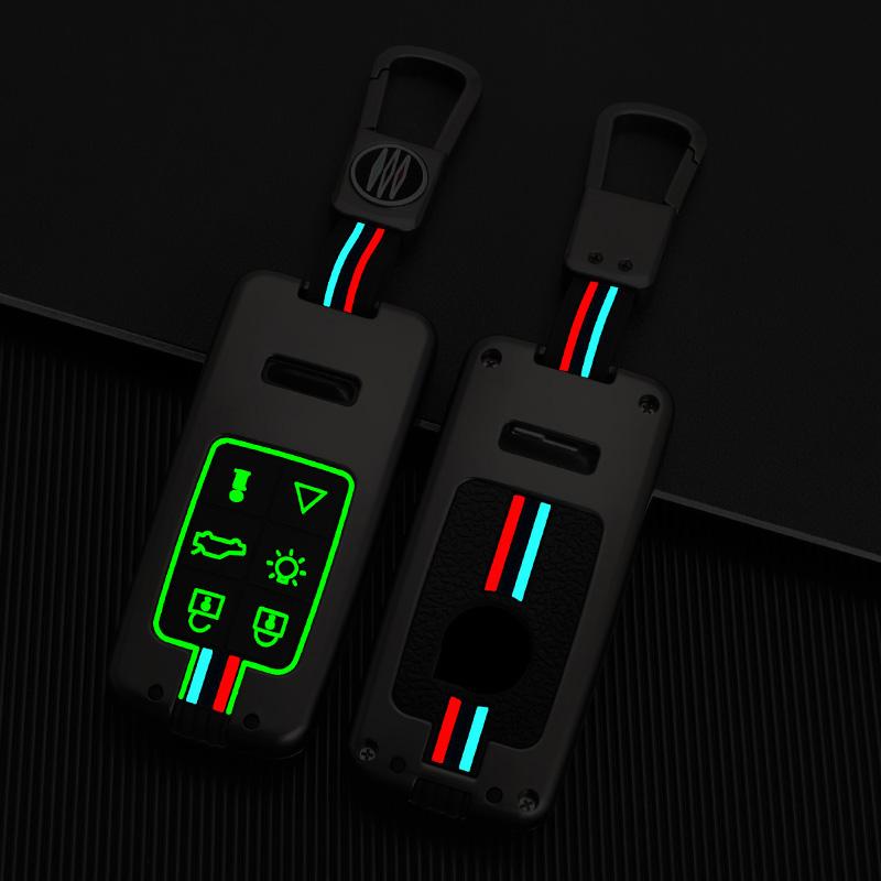 Interior Mouldings 5/6 Buttons Zinc Alloy Car Key Case Cover Protect Shell Fob Fob For Volvo XC60 V60 S60 S80 XC70 V40 Car Key D