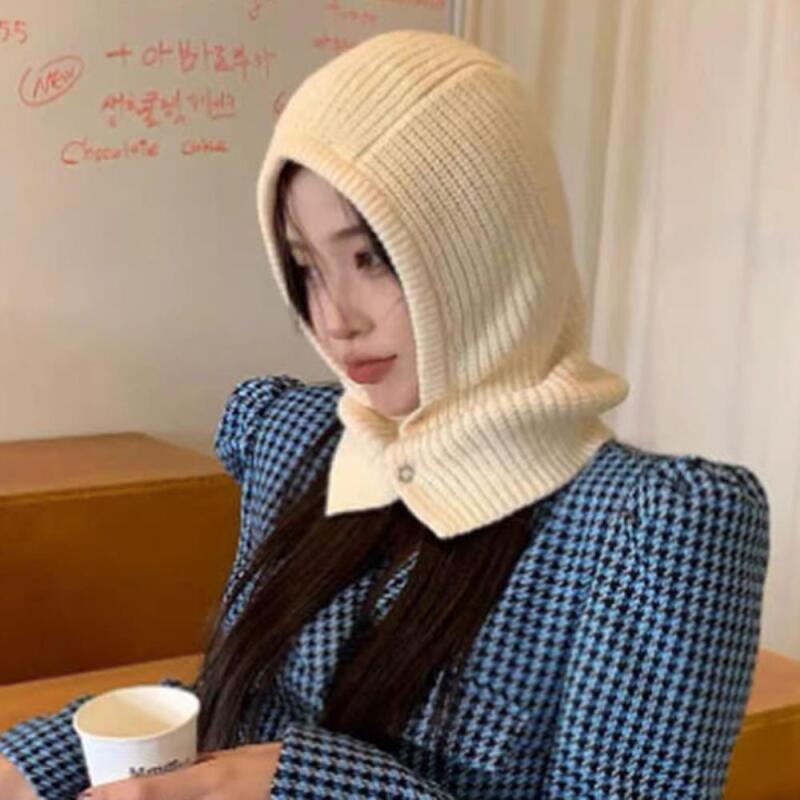 Aveline Hat Hoodie Winter Balaclava Fur Neck Warmer for Women pink