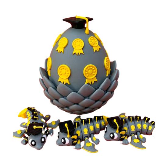 

Sports Ball Dragon Egg Toy with Articulated Dragon Inside 3D Printed Baseball Football Basketball Volleyball Bowling Egg Dragon Fidget Toy K
