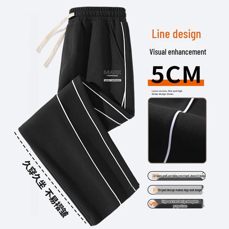 Mark Fairwhale Men's Loose Wide-Leg Casual Pants