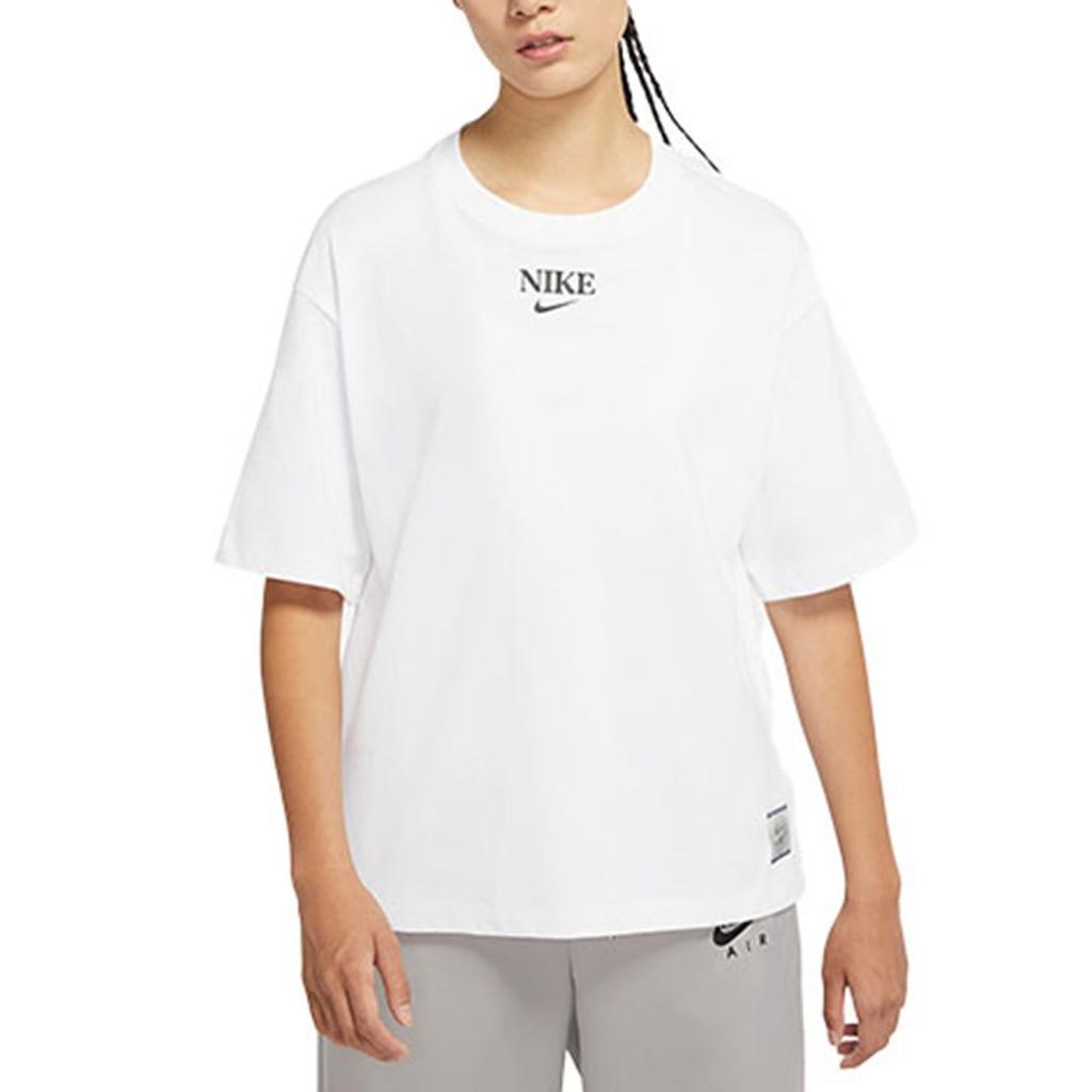 Nike Drop Shoulder Sleeve T Shirt Women's White DM7904-100