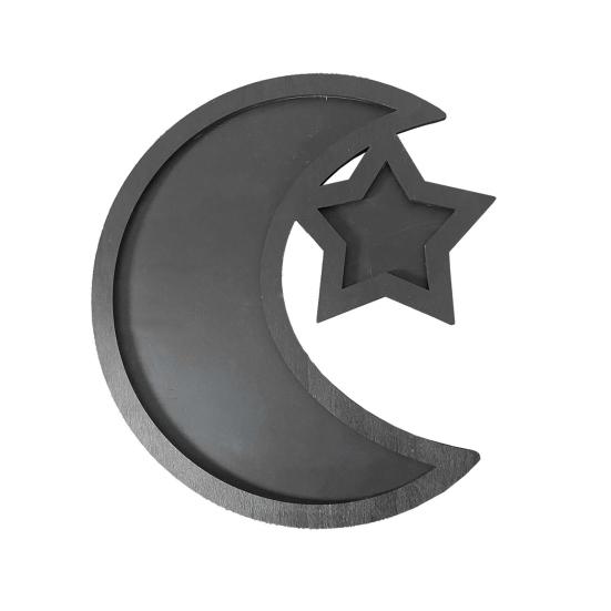 Decorative Storage Tray Universal Wood Heat-resistant Moon Star Serving Tray Household Supplies