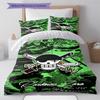 One Piece Straw Hat Pirates Pattern Bedding Quilt Set Quilt Cover Pillowcase Home Birthday Gift(1 * Duvet Cover + 2 * Pillowcase, Without Core)