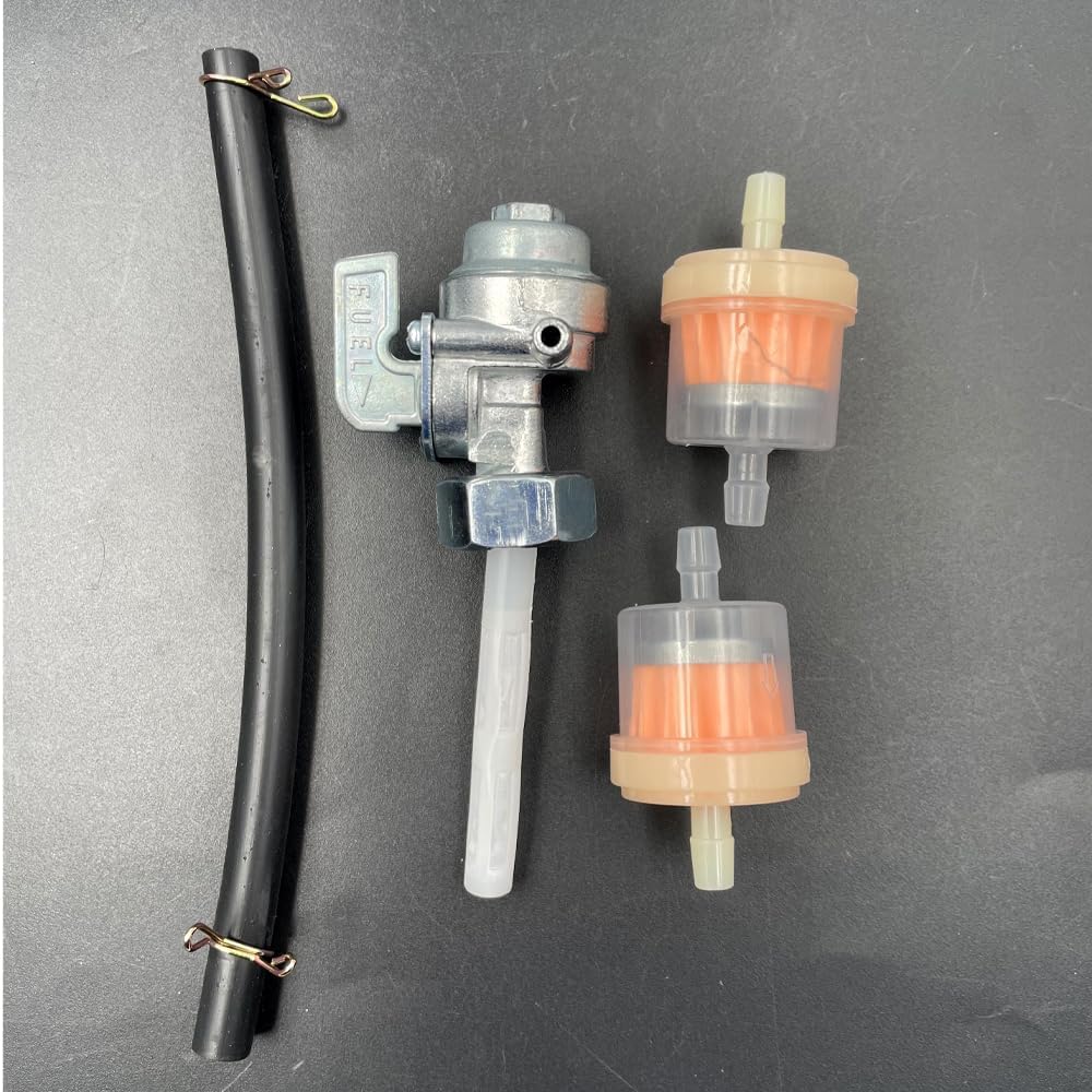 Fuel Shutoff Valve Petcock Compatible with Generac GP5000 GP5500 GP6000E GP6500 GP6500E with Fuel Filter