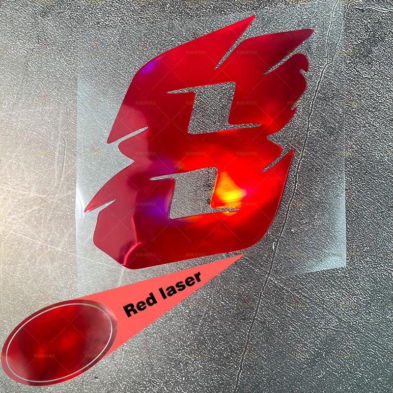 1pc Red Laser Motorcycle Number Stickers Waterproof for Refit Motorbike Helmet Fairing Bicycle Scooter Universal Vinyl Decals