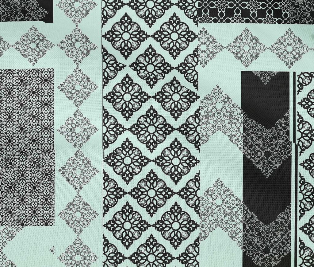 oneOone Cotton Flex Baby Blue Fabric Block Diy Clothing Quilting Fabric Print Fabric By Yard 40 Inch