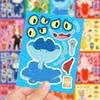 8/16sheets Anime  Zootopia 2 Puzzle Stickers Cartoon Make a Face Decals Assemble Jigsaw Education Toy Decoration Sticker