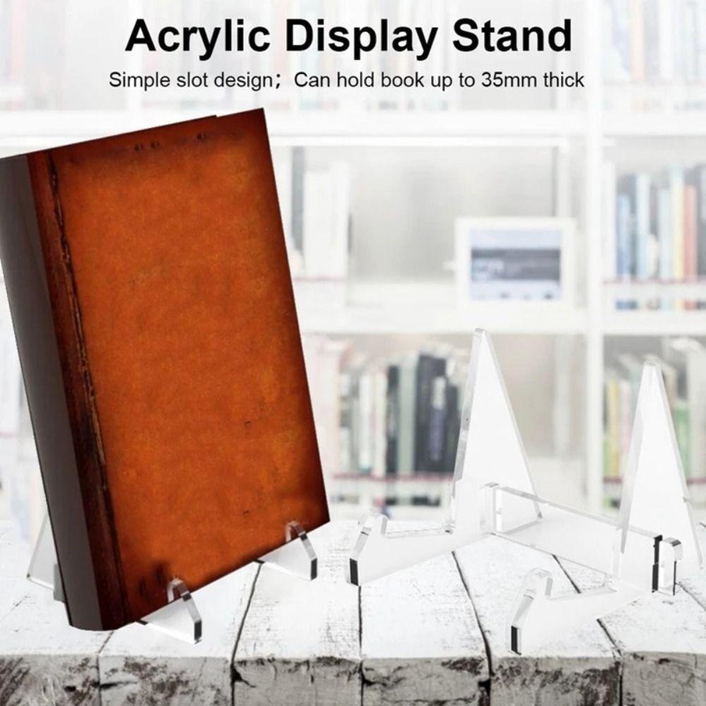Acrylic Book Bracket Multifunctional Photo Frame Stand Universal Artwork Holder