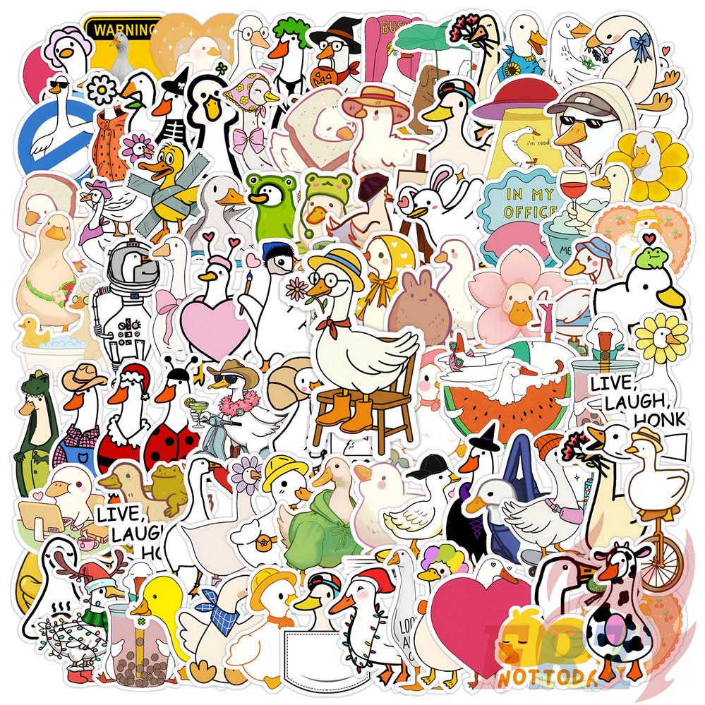 135Pcs/Set Q Funny Goose & Duck Mini Diary Manual Stickers DIY Scrapbooks Album Decor Decals Stickers