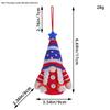 Patriotic Flag Dwarf Doll: Striped Faceless Ornament for Independence Day
