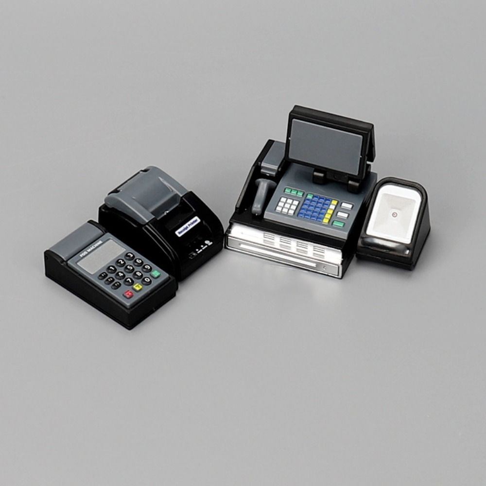 DIY Miniature Cash Register Mini Mini Supermarket Store Card Machine Doll House Scene Props
