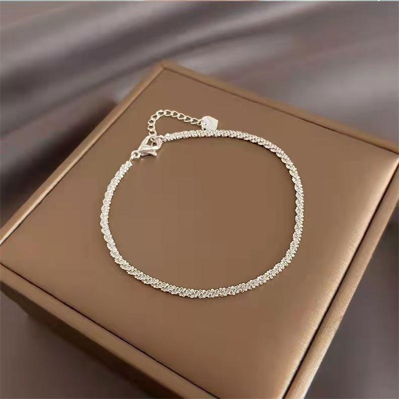 New Fashion  Colour Double Layer Bracelet Sparkling  Exquisite Simple Women Bracelet Fine Jewelry Accessories