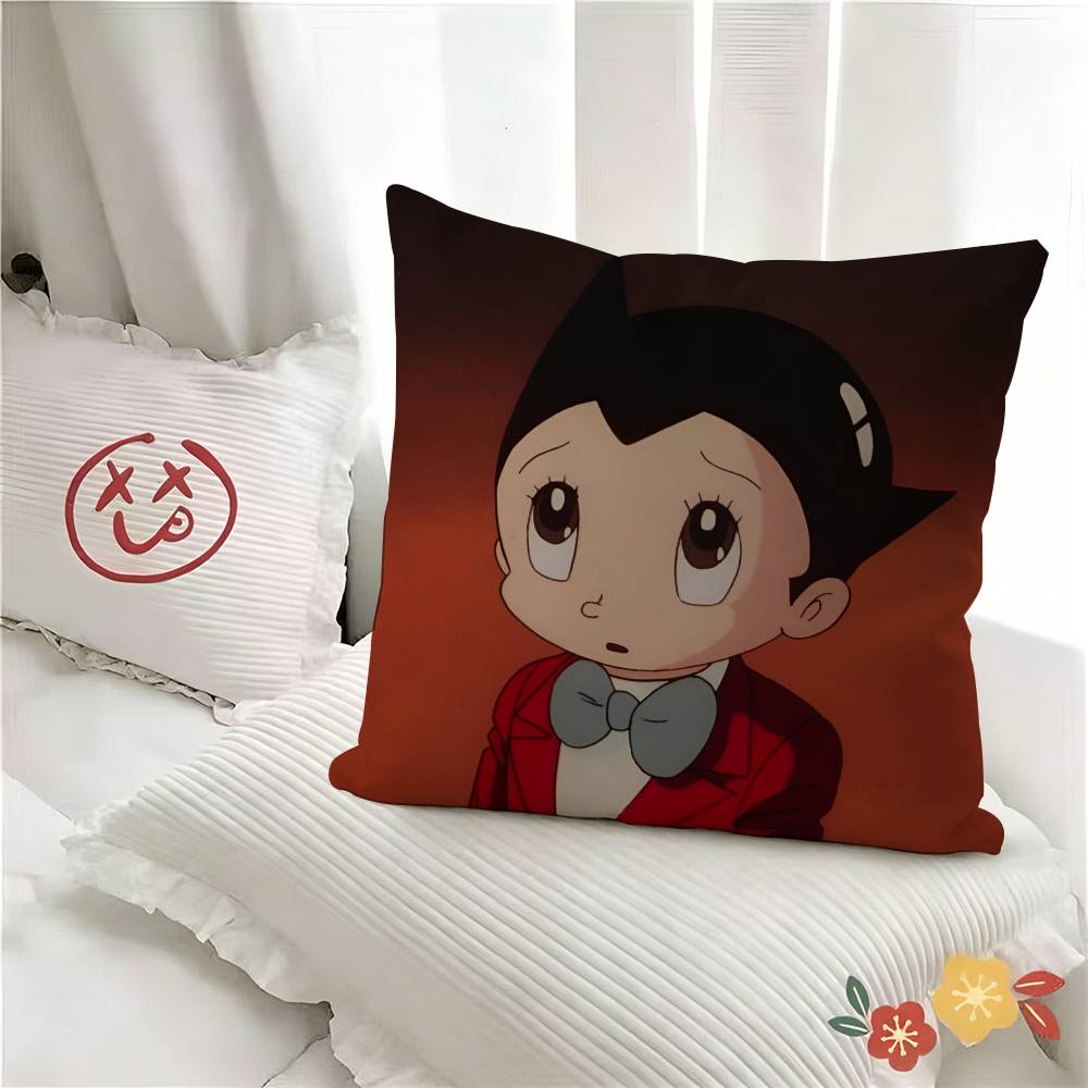 pc POPULAR ANIME Astro Boy Pillow Case Fashion Square Pillowcase Bedroom Sofa Room Ins Decoration Leisure