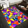 Colorful Abstract Geometric Carpet with Modern Shapes and Patterns Suitable for Use As an Anti-slip for Living Room Bedroom Sofas