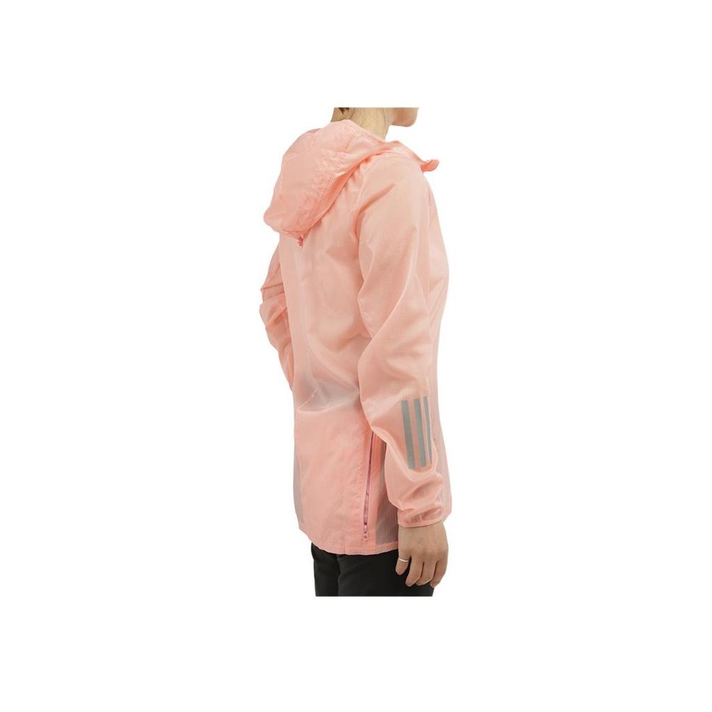 Adidas Sports Lifestyle Series Hooded Zipper Reflective Casual Jacket Women Jackets Light-Pink FM6924