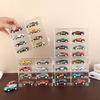 Transparent 4-Layer 8-Grid Toy Car Model Dustproof Display Case