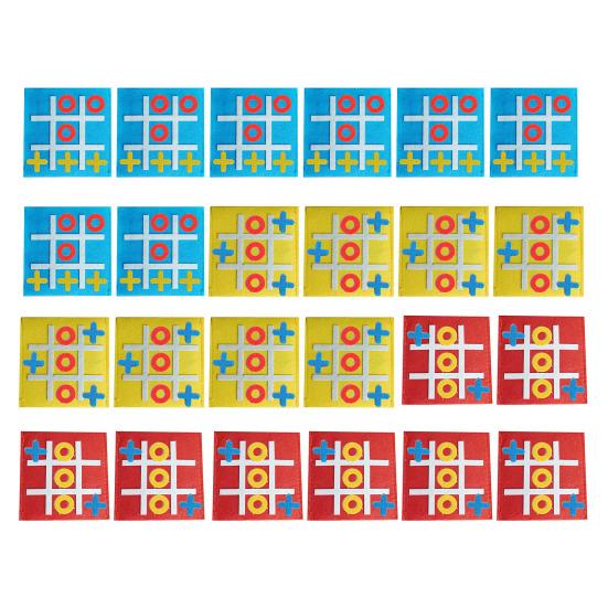 3/12/24 buc. Mini joc de masă din pâslă XO, jucărie educațională, puzzle pentru copii, băieți, fete, portabil, călătorie, 2 jucători, luptă, joc de masă strategică